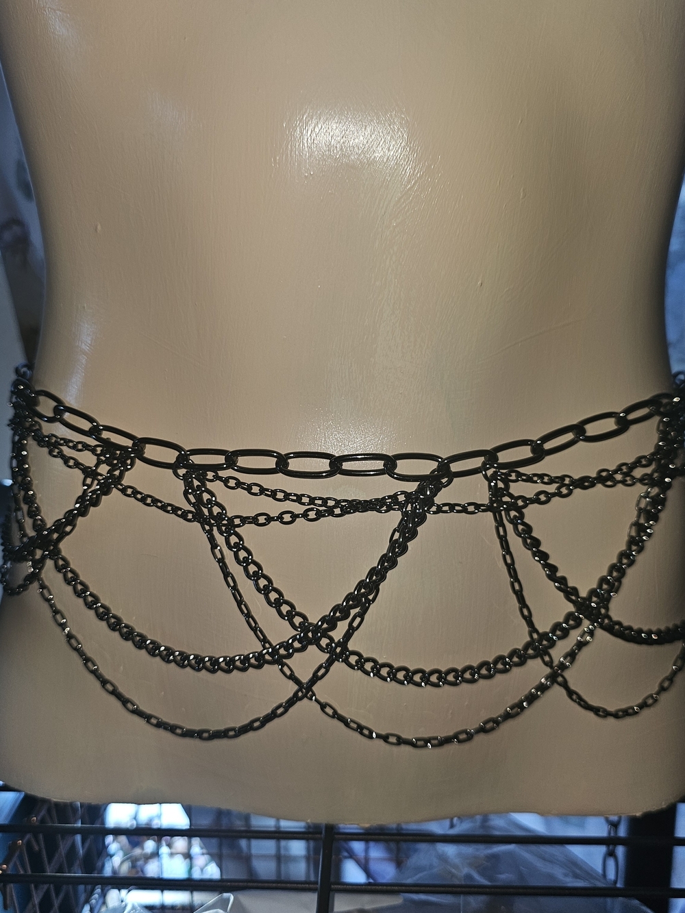 Black Multi-Layer Chain Body Belt(46) - Picture 2 of 3